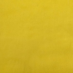 Καναπές Διθέσιος Κίτρινος 120 εκ. Βελούδινος - Κίτρινο