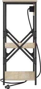 vidaXL Κομοδίνο 2 pcs Δρύς Sonoma 41 x 31 x 76 εκ. Επεξεργασμένο ξύλο
