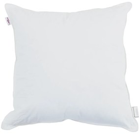 vidaXL Μαξιλάρι με μαξιλάρι Λευκό 50 x 50 εκ. 130gsm 100% βαμβάκι