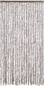 vidaXL Σήτα Εντόμων Taupe / Λευκό 100 x 230 εκ. από Σενίλ