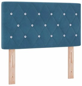 vidaXL LED κεφαλάρι με φώτα λωρίδας LED Σκούρο Μπλε 80 cm Πολυεστέρας