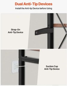 VEVOR 7 Tier Corner Bookshelf Tall Corner Bookcase Storage L-Shaped Organizer