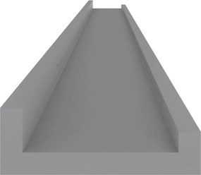 vidaXL Ράφια Τοίχου 4 τεμ. Γκρι 115 x 9 x 3 εκ.