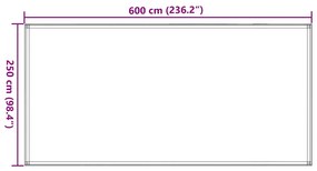 vidaXL Χαλί Σκηνής Μπεζ 250 x 600 εκ.