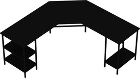 Stewehome Γωνιακό γραφείο υπολογιστή σε σχήμα L 180x60x76 cm