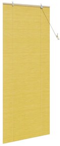 VidaXL Ρόλερ (στόρι) Κίτρινο 80 x 220 cm Μπαμπού