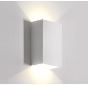 Adeleq Απλίκα Γύψινη Κύβος Up Down G9 Max 25W 16x10x6cm Λευκό 21-11032
