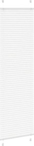 vidaXL Πλισέ περσίδα Λευκό 65x200 cm Πλάτος υφάσματος 64,4 cm