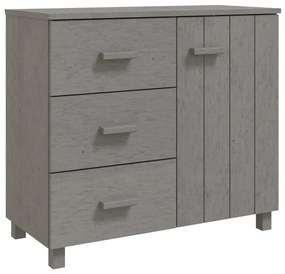 vidaXL Συρταριέρα HAMAR Αν. Γκρι 90 x 40 x 80 εκ. Μασίφ Ξύλο Πεύκου