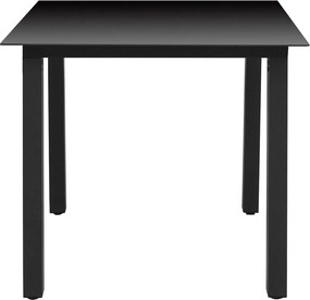 vidaXL Σετ Τραπεζαρίας Κήπου 5 Τεμαχίων Μαύρο