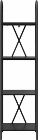 vidaXL Ράφι Βιβλίων 4 επιπέδων 40 x 30 x 146 εκ Επεξεργασμένο ξύλο