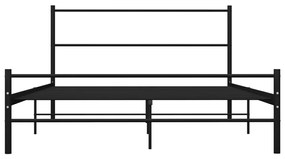 vidaXL Πλαίσιο Κρεβατιού Μαύρο 120 x 200 εκ. Μεταλλικό