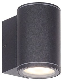 Φωτιστικό Τοίχου - Απλίκα Corvo 4309700 GU10 1xMax 35W 6,5x18,7cm Dark Grey Viokef