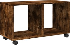 vidaXL Ντουλάπι Με Ροδάκια Καπνιστή Δρυς 72x33x42,5 εκ. Επεξ. Ξύλο