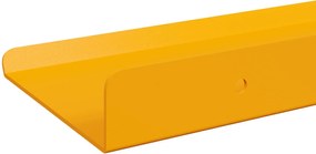 vidaXL Πλωτό ράφι 2 pcs Χαμομηλί κίτρινο 30 x 9 x 2,5 εκ Ατσάλι