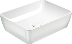 GSI Sand Platinum-White 9037-430300 Πορσελάνινος Νιπτήρας Μπάνιου  Επιτραπέζιος 50x38 cm