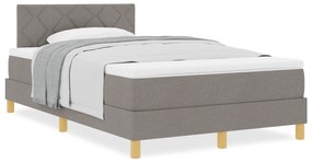 vidaXL Κρεβάτι Ελατηρίου με Στρώμα Ταπουμε 120x200 εκ. Ύφασμα