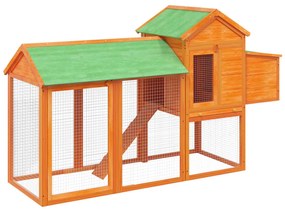 vidaXL Κοτέτσι Καφέ 193 x 65 x 117 εκ. από Μασίφ Ξύλο Πεύκου