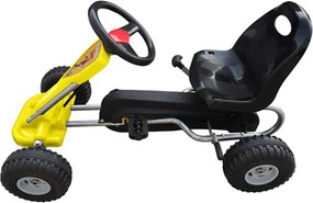 vidaXL Go Kart με Πετάλια Κίτρινο
