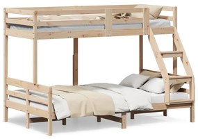 vidaXL Κουκέτα 80x200/120x200 εκ. από Μασίφ Ξύλο Πεύκου