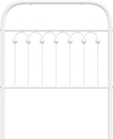vidaXL Ανταλλακτικό κεφαλάρι Λευκό 75 εκ. Μεταλλικό