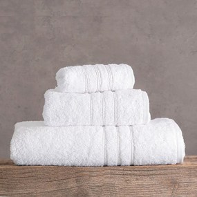 Πετσέτα Aria White Ρυθμός Χεριών 30x50cm 100% Cotton Foam