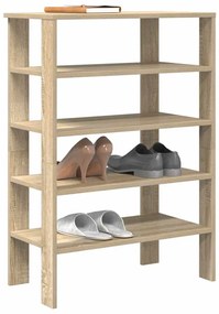 Ράφι παπουτσιών Sonoma Oak 61x32x87,5 cm Κατασκευασμένο ξύλο - Καφέ
