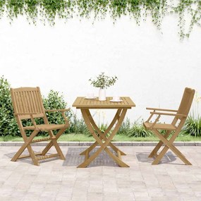 vidaXL Καρέκλες Κήπου Πτυσσόμενες 2 τεμ 58x54,5x90 εκ. Μασίφ Ακακία