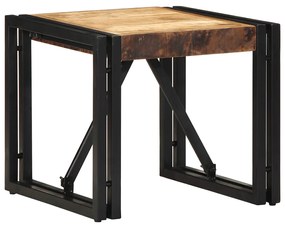 Τραπεζάκι σαλονιού 40x40x35 cm Στερεό ακατέργαστο ξύλο Mango