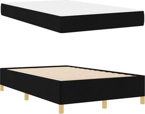 vidaXL Σκελετός Κρεβατιού Μαύρο 120 x 200 cm ύφασμα