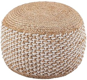 Πουφ Bocca 302-000037 Φ40x45cm Natural