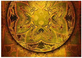 Αυτοκόλλητη ταπετσαρία Mandala σε χρυσό σχέδιο - 147x105