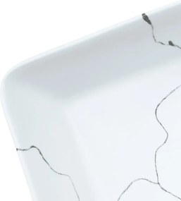 vidaXL Νιπτήρας Ορθογώνιος Λευκό 46x35,5x13 εκ. Κεραμικός