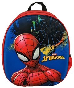 Σχολική Τσάντα Νηπιαγωγείου (30x11x34) Gim Spiderman Black City 3D