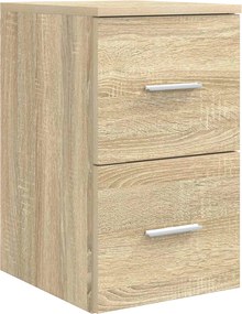 vidaXL Ντουλάπι Μπάνιου Ενδιάμεσο Sonoma Δρυς 30 x 35 x 50 εκ.