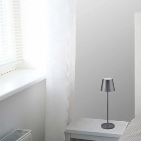 V-TAC Πορτατίφ με Γκρι Καπέλο και Γκρι Βάση