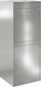 vidaXL Θυρίδα Πακέτων Ασημί 47,5 x 38 x 59 εκ. Επικαλυμμένος Χάλυβας