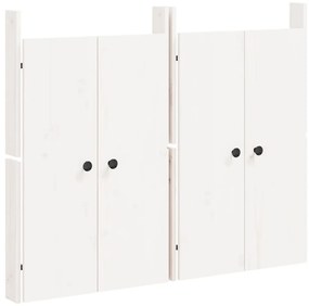vidaXL Πόρτες Κουζίνας Εξ. Χώρου 2 τεμ. Λευκές 50x9x82 εκ. Μασίφ Πεύκο