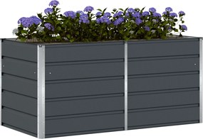 vidaXL Γλάστρα Ανθρακί 160 x 80 x 75 cm Ατσάλι