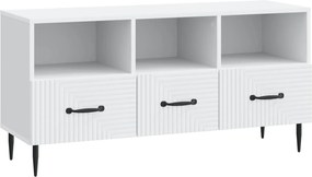 vidaXL Ντουλάπι TV Λευκό 102 x 34,5 x 50 εκ. Επεξεργασμένο Ξύλο