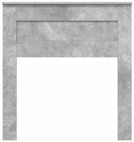 vidaXL Κεφαλάρι Σκυρόδεμα Γκρι 75 cm Επεξεργασμένο ξύλο