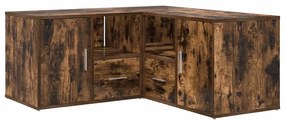 vidaXL Γωνιακό Έπιπλο Καπνιστή δρυς 160x40x45 εκ. από Επεξεργ. Ξύλο