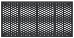 vidaXL Τραπέζι Κήπου Ανθρακί 200x100x72 εκ. Ατσάλινο