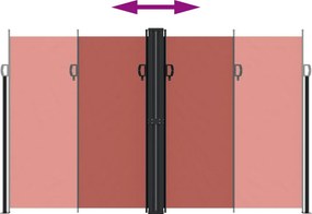vidaXL Σκίαστρο Πλαϊνό Συρόμενο Τερακότα 200 x 1200 εκ.