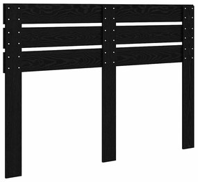vidaXL Κεφαλάρι Μαύρη Οξυά 160 cm Επεξεργασμένο ξύλο