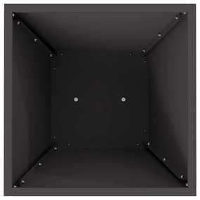 vidaXL Κηποθέτης με Κωνικό Κάλυμμα Μαύρος 35x35x73 εκ. από Χάλυβα.