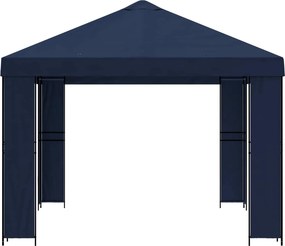 vidaXL Κιόσκι 4 x 3 μ Μπλε Πολυεστέρας και Χάλυβας 190 gsm