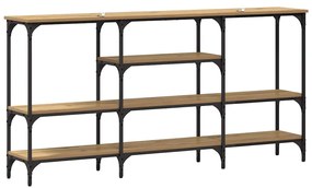 vidaXL Τραπέζι κονσόλας με ράφι artisan δρυς 160 x 29 x 80 εκ.