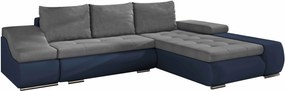 Γωνιακός καναπές Onar-Μπλε - Γκρι-Δεξιά