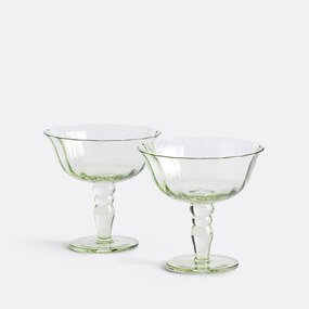 Σετ 2 χρωματιστά ποτήρια σαμπάνιας, Sabria